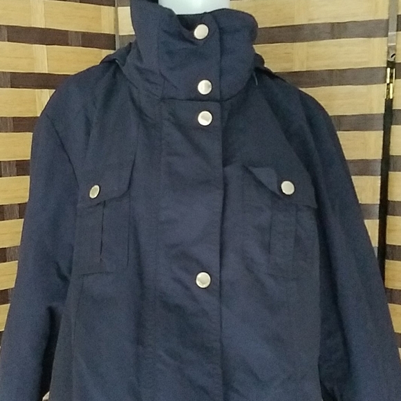 Ellen Tracy Fly Front Trench Coat - Picture 9 of 15